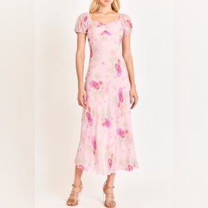 RARE! LoveShackFancy Madara Silk Maxi Dress